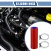X AUTOHAUX Straight Coupler Silicone Hose 0.98" ID 3.94" Length 0 Degree Universal Car Silicone Hose Coolant Hose 4-Ply 5mm Thickness Air Intake/Turbo/Intercooler Piping Tube Red Blue 1 Set view 2