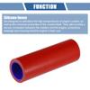X AUTOHAUX Straight Coupler Silicone Hose 0.98" ID 3.94" Length 0 Degree Universal Car Silicone Hose Coolant Hose 4-Ply 5mm Thickness Air Intake/Turbo/Intercooler Piping Tube Red Blue 1 Set view 4