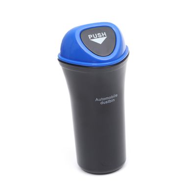 Mikinona Portable Mini Automobile Trash Can Leakproof Car Bin Clip for Organizing Vehicle Waste Multi-Functional Blue Car Trash Holder for Supplies and Snacks
