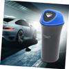 Mikinona Portable Mini Automobile Trash Can Leakproof Car Bin Clip for Organizing Vehicle Waste Multi-Functional Blue Car Trash Holder for Supplies and Snacks view 2