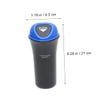 Mikinona Portable Mini Automobile Trash Can Leakproof Car Bin Clip for Organizing Vehicle Waste Multi-Functional Blue Car Trash Holder for Supplies and Snacks view 4
