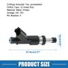A ABSOPRO Fuel Injector No.2325075100 Fuel Injection Nozzle for Toyota Tacoma 2005-2016 2.7L for Toyota 4Runner 2010 2.7L Black view 3