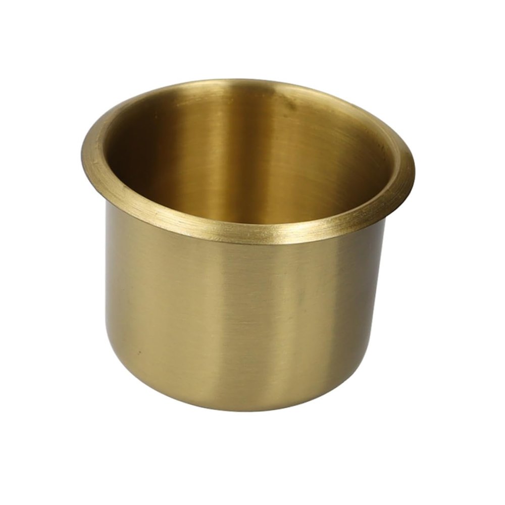 Rv Modification Cup Saucer Car Drink Bottle Stand Cups Car Garbage Can Holder Insert Holder Motorcycle Automotive s Paddle Air Copper Golden