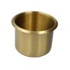 Rv Modification Cup Saucer Car Drink Bottle Stand Cups Car Garbage Can Holder Insert Holder Motorcycle Automotive s Paddle Air Copper Golden view 1