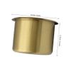 Rv Modification Cup Saucer Car Drink Bottle Stand Cups Car Garbage Can Holder Insert Holder Motorcycle Automotive s Paddle Air Copper Golden view 2