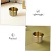 Rv Modification Cup Saucer Car Drink Bottle Stand Cups Car Garbage Can Holder Insert Holder Motorcycle Automotive s Paddle Air Copper Golden view 3