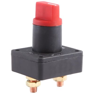 Kqcibz Rotary Isolator Cut Off Switch, 2-Position, Red & Black, 158394