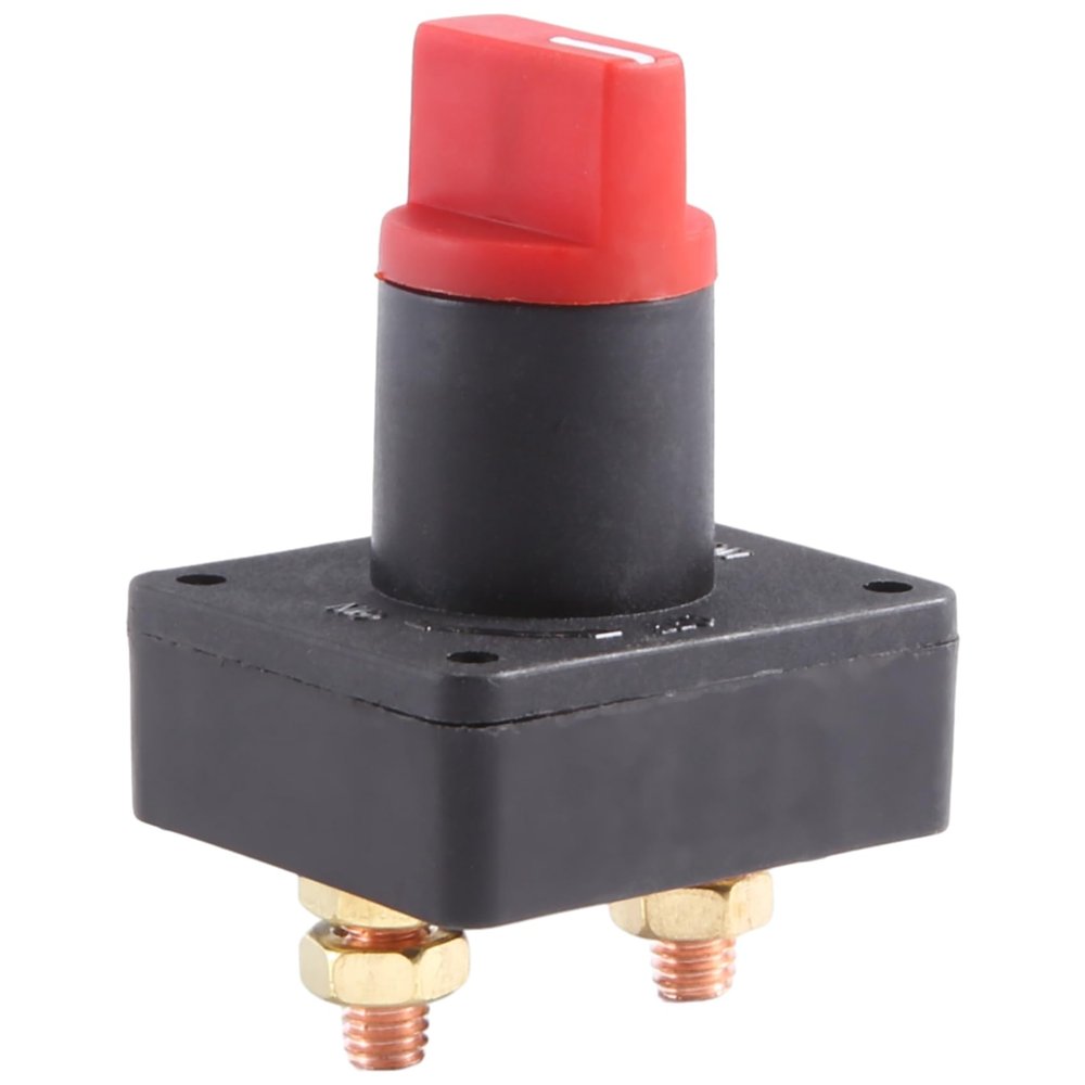 Kqcibz Rotary Isolator Cut Off Switch, 2-Position, Red & Black, 158394