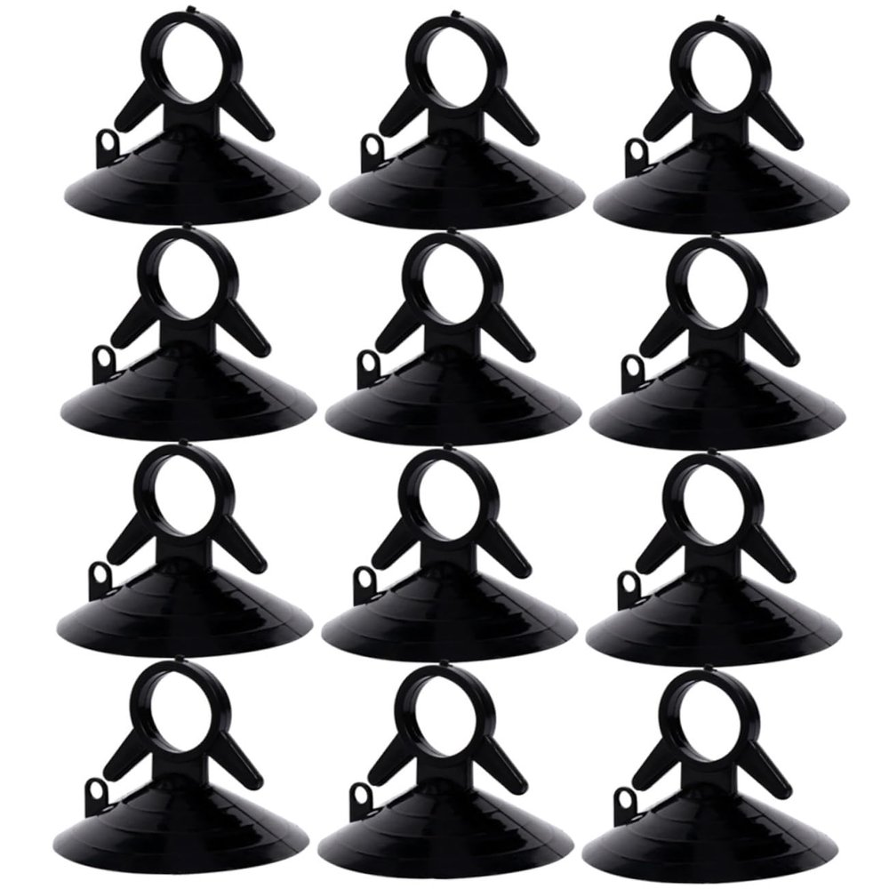 GLEAVI 40pcs Strong Suction Cups for Windshield Sunshade Durable Suckers for Easy Installation Automotive Visor Home Decor Holiday Displays Black