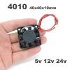 AELATNGS 4010 40x10mm 40x40x10mm DC Cooling Fan 5V 12v 24V for Oil Bearing Brushless Cooling 2PIN 40mm Cooling Fan DC 5V 12V 24V (Size : 1pcs, Color : 4010 12V) view 2