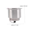 Mobestech Led Cup Holder Insert Feature for Boats Cars and Campers Stainless Steel Design for Drinks and Storage Multiple Uses for Keys Cards view 2