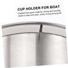 Mobestech Led Cup Holder Insert Feature for Boats Cars and Campers Stainless Steel Design for Drinks and Storage Multiple Uses for Keys Cards view 3