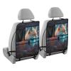 ZENWAWA Car Seat Back Organizer Fox in Flower Print, Seatback Protector with Pockets for Tablet Bottle Tissue Book, Auto Kick Mats 25x18 IN 2 Pack view 1