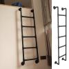 ZSPINJIA Egress Ladder Basement,Window Well Escape Ladder 45 55 65 70 Inch,Attic Ladder for High Bed/Outside/Deck/RV/Apartments/Egress Window,Wrought Iron Loft Ladder,Bunk Bed Ladder view 1