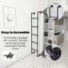ZSPINJIA Egress Ladder Basement,Window Well Escape Ladder 45 55 65 70 Inch,Attic Ladder for High Bed/Outside/Deck/RV/Apartments/Egress Window,Wrought Iron Loft Ladder,Bunk Bed Ladder view 3