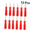 Mobestech Valve Remover Tire Valve Core Removal Tool 12pcs Plastic Handle Tire Repair Tools for Bike Electrocar view 3