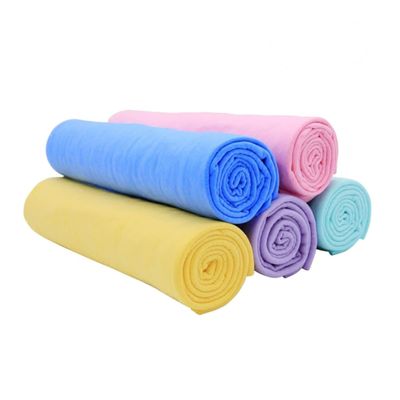 GLEAVI 5pcs Absorbent Towel PVC Synthetic Cloth for Car Washing Quick Drying Multi-Purpose Cleaning Random for Home and