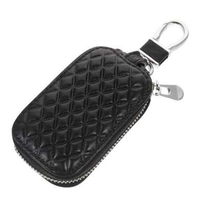 Protective Covers for Car Fobs Genuine Leather Fob Case Cover Hook Stylish and Easy Install for Car Keys