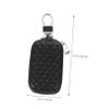 Protective Covers for Car Fobs Genuine Leather Fob Case Cover Hook Stylish and Easy Install for Car Keys view 3