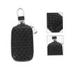 Protective Covers for Car Fobs Genuine Leather Fob Case Cover Hook Stylish and Easy Install for Car Keys view 4