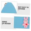 PLAFOPE 3pcs Soft Pu Leather Key Sleeve Bag Pull-out Key Holder Durable and Stylish Sky Blue Yellow and Pink Convenient Access view 4