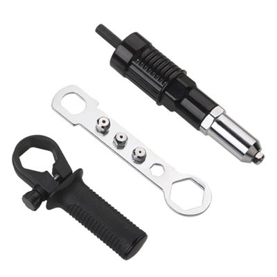 SOLUSTRE Rivet Shooter Adapter Electric Rivet Shooter Joint Connector Tool Accessory Hard Metal Material