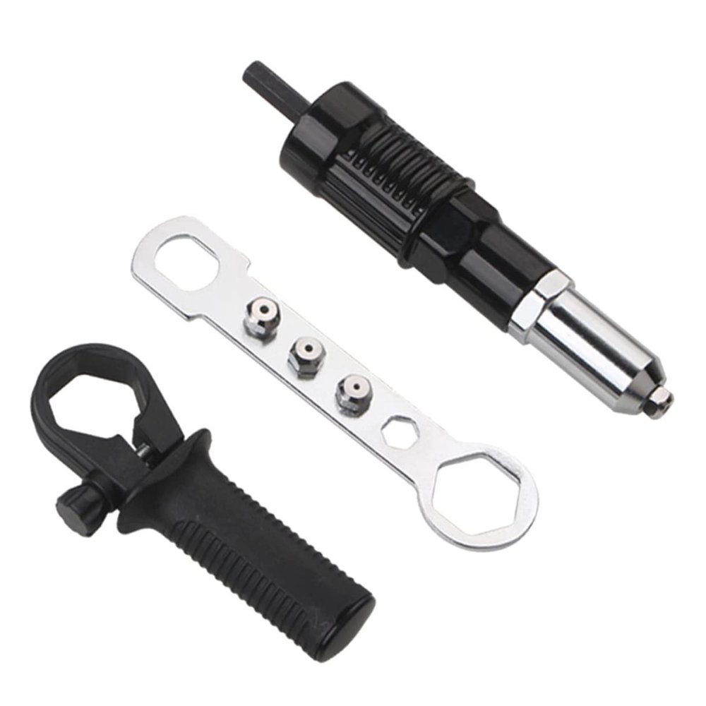 SOLUSTRE Rivet Shooter Adapter Electric Rivet Shooter Joint Connector Tool Accessory Hard Metal Material