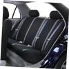 SOLUSTRE Universal Car Seat Cover Set 9 Pcs Thickened Wear-Resistant Auto Seat Protector Mat for Cars Trucks and SUVs Grey view 2