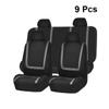 SOLUSTRE Universal Car Seat Cover Set 9 Pcs Thickened Wear-Resistant Auto Seat Protector Mat for Cars Trucks and SUVs Grey view 3