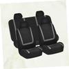 SOLUSTRE Universal Car Seat Cover Set 9 Pcs Thickened Wear-Resistant Auto Seat Protector Mat for Cars Trucks and SUVs Grey view 4