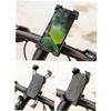 ULTECHNOVO 360degree Rotation Motorcycle Phone Mount Car Holder for Phone for Scooter Navigator Support view 4