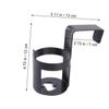 PartyKindom 5pcs Car Beverage Holder Portable Hanging Rack for Drinks Easy Install Cup Organizer Plastic Drink Bottle Holder Keeps Vehicle Tidy and Clean view 2