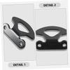 GLEAVI Trailer Hooks for Tie Down 4pcs Tie Down Anchor Hooks Stainless Steel Easy to Use view 3