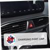 GLEAVI 1set Charging Port Cap for Car Air Conditioning Each Valve Core Caps for System Maintenance Protects Against Dirt and Debris view 2