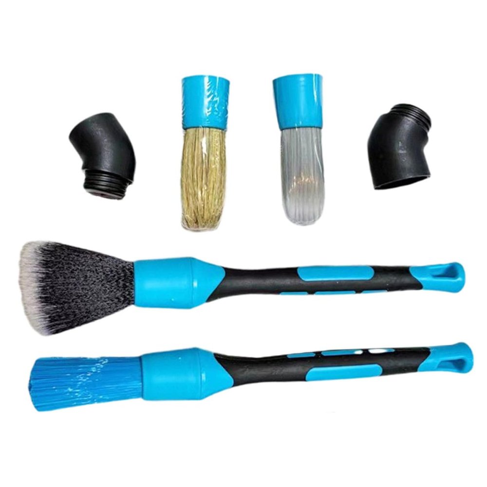 Mobestech Car Detailing Kit Reusable Cleaning Brushes for Interior Wheel Hubs Tires Roof Detailing Supplies Brush