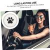 Bling Cat Paw Car Coasters Non-Slip Cup Holder Coasters for Women PVC Heat Resistant Stylish Car Interior Accessory Protects Against Watermarks and Heat view 2