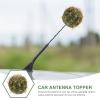 Mobestech Cute Cactus Car Antenna Topper Ball 3.54 Inch Auto Mirror Dangler Universal Roof Decoration Compatible with All Vehicle Models view 2