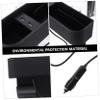 Mikinona Car Seat Cup Holder USB Charging Leather Storage Box Gap Filler Water Resistant view 3