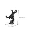 Veemoon Car Tablet Holder Rotation Navigator Stand Suction Cup Mount for Tablets and Cradle for Use view 2