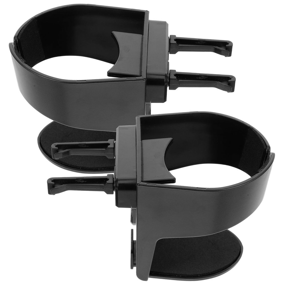 GLEAVI 2pcs Multifunctional Drink Holder Secure Cup Holder for Car Material Easy Access for Water Bottles and Beverages Black Automotive Accessory