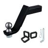 TOPSHINE Trailer Hitch Ball Mount Fits 2" Receiver, 7500lbs, 6-in Drop view 1