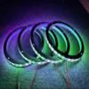 Sando Tech 10PCS 8'' RGB Dream Color Chase Million Colors Shift Led Speaker Ring Light Music Dancing Flow Car Truck Boat Spacer Light RF Remote/Bluetooth APP Ctrl view 2