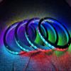 Sando Tech 10PCS 8'' RGB Dream Color Chase Million Colors Shift Led Speaker Ring Light Music Dancing Flow Car Truck Boat Spacer Light RF Remote/Bluetooth APP Ctrl view 3