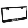 iPick Image for HEMI Powered Black Real 3K Carbon Fiber Finish ABS Plastic License Plate Frame - Official Licensed view 1