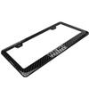 iPick Image for HEMI Powered Black Real 3K Carbon Fiber Finish ABS Plastic License Plate Frame - Official Licensed view 3