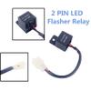 Kqcibz 12V LED Relay Indicator Relay Motorcycle Quad Load Indicator LF1-S-PIN MAX 150W 2 PIN view 2