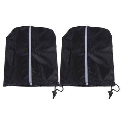 Mobestech Car Side Mirror Covers Snowproof Protector Sleeves for Vehicles Black Durable with Drawstring Design