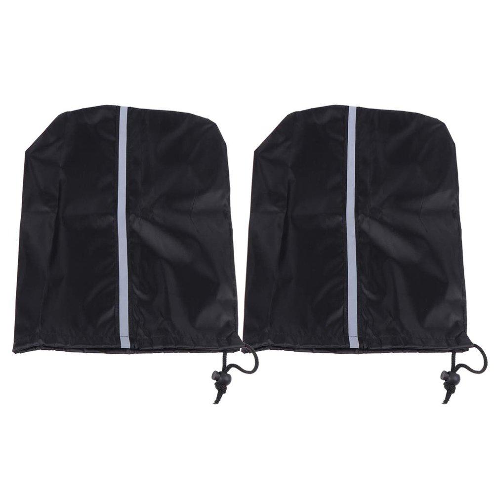 Mobestech Car Side Mirror Covers Snowproof Protector Sleeves for Vehicles Black Durable with Drawstring Design