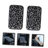 Mobestech 2pcs Plush Car Armrest Cover Winter Center Console Protector Soft Leopard Print Thick and Non-Slip Easy Installation for Enhanced Comfort and Protection view 2