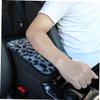 Mobestech 2pcs Plush Car Armrest Cover Winter Center Console Protector Soft Leopard Print Thick and Non-Slip Easy Installation for Enhanced Comfort and Protection view 4